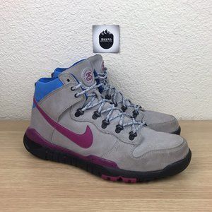 Nike Dunk High OMS X Stussy Premium Boots Wolf Grey Rave Pink 2012 Men Size 12